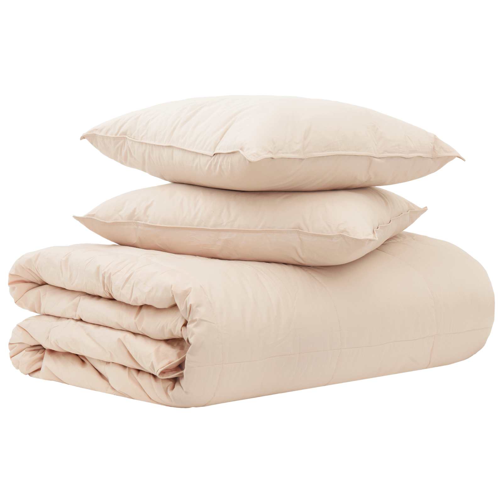 Bettwäsche-Set 2 stk. 200 x 200 cm Für alle Jahreszeiten Beige