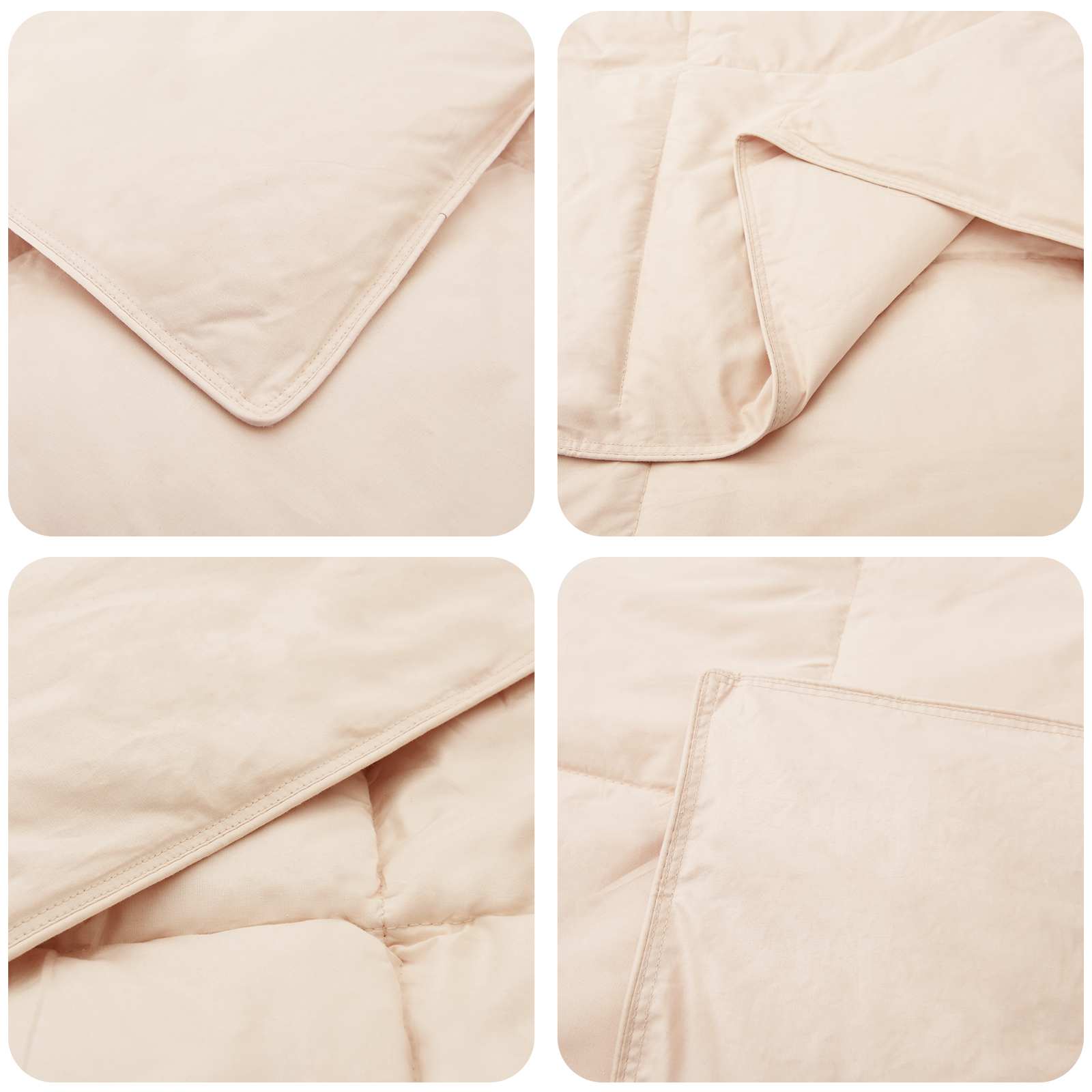 Bettwäsche-Set 2 stk. 240 x 220 cm Für alle Jahreszeiten Beige