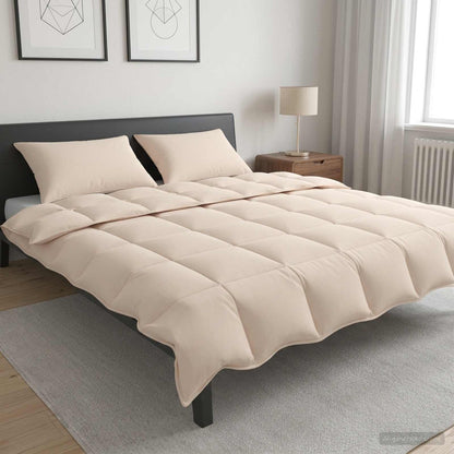 Bettwäsche-Set 2 stk. 240 x 220 cm 250 g/m² Natur-Kapok Beige