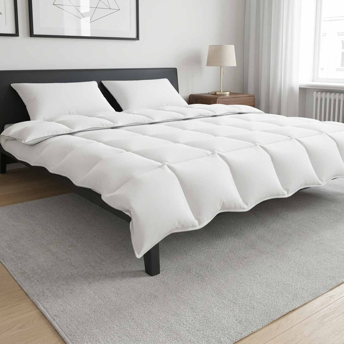 Bettwäsche-Set 200 x 220 cm Keine Baumwolle, Bambus, Polyester