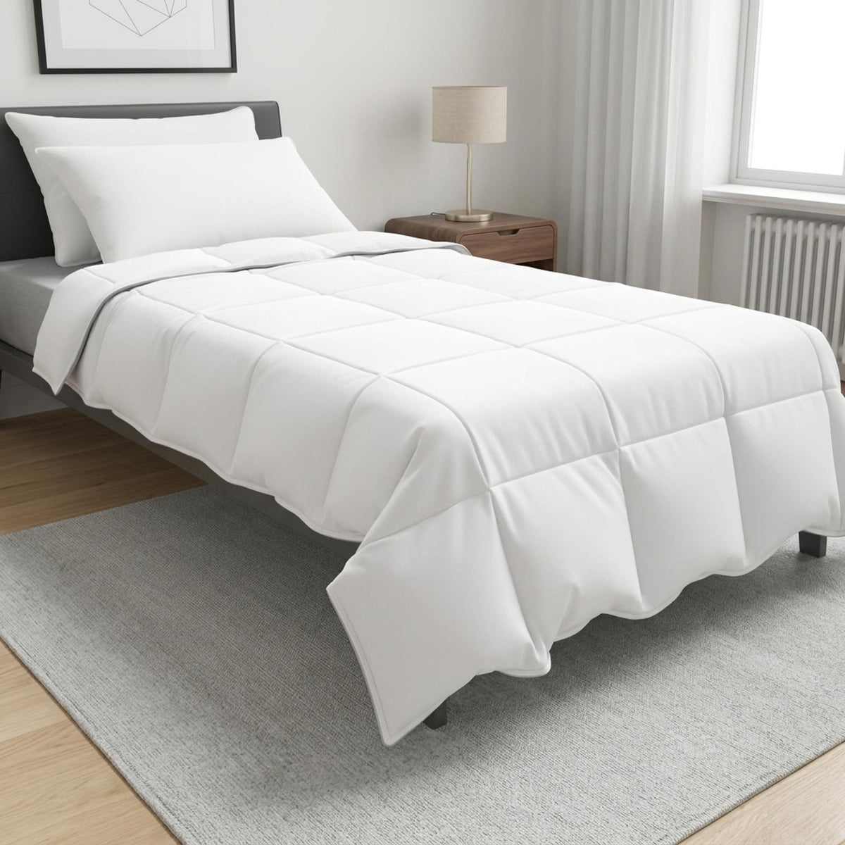 Bettwäsche-Set 155 x 220 cm Keine Baumwolle, Bambus, Polyester