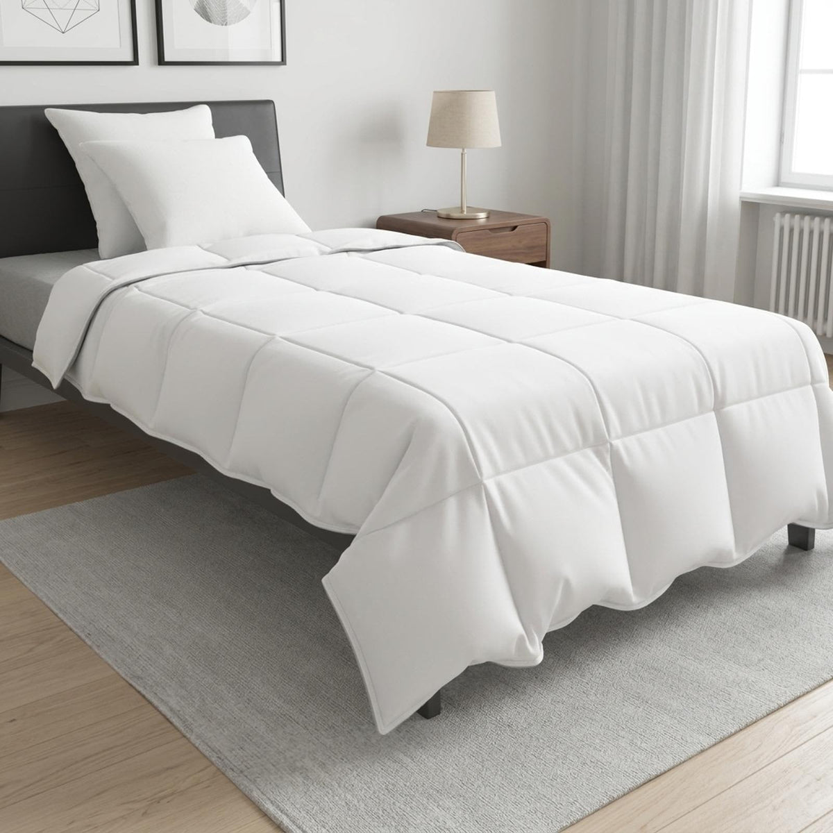 Bettwäsche-Set 135 x 220 cm Keine Baumwolle, Bambus, Polyester