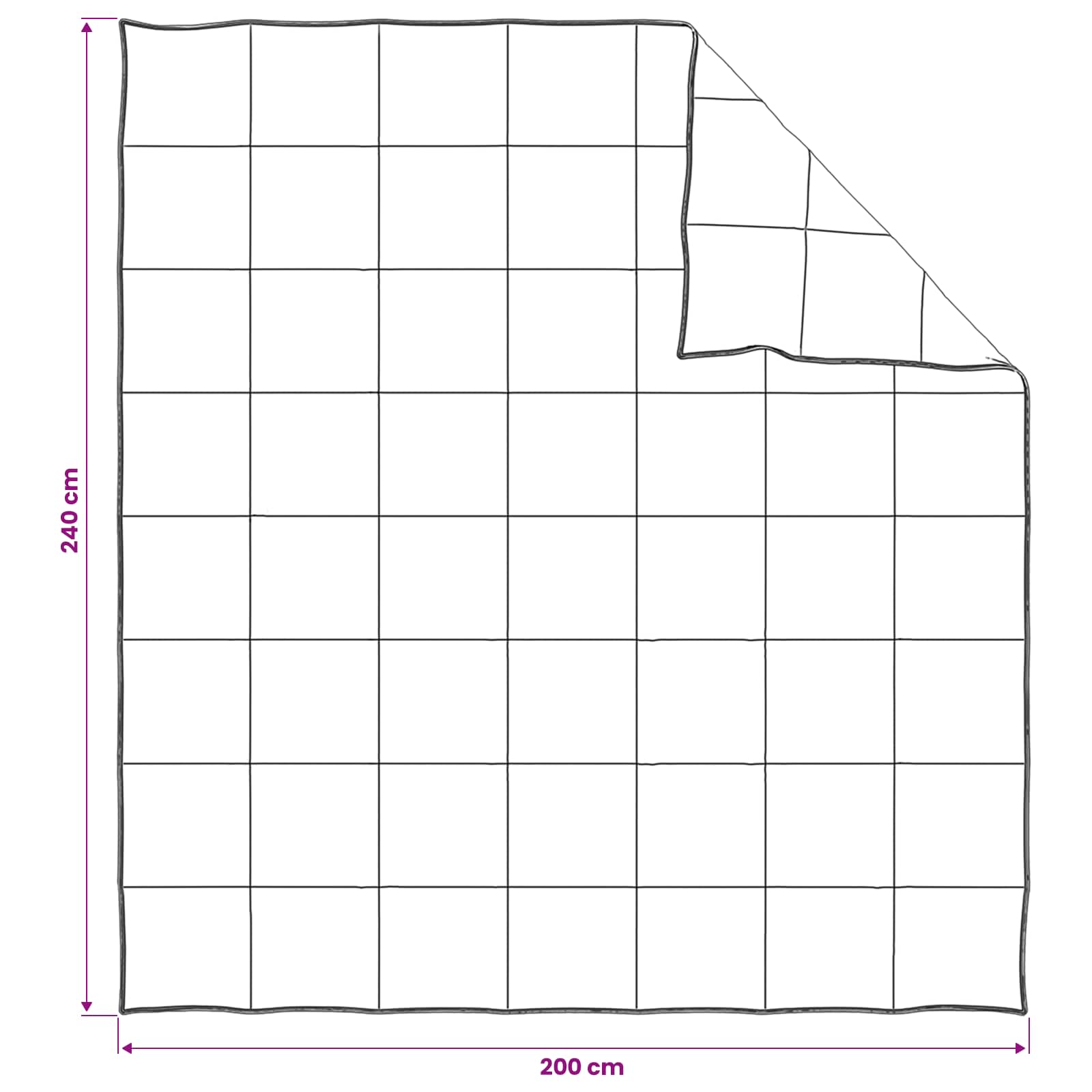 Bettwäsche-Set 2 stk. 200 x 240 cm Sommer 150 gsm Bambusfaser