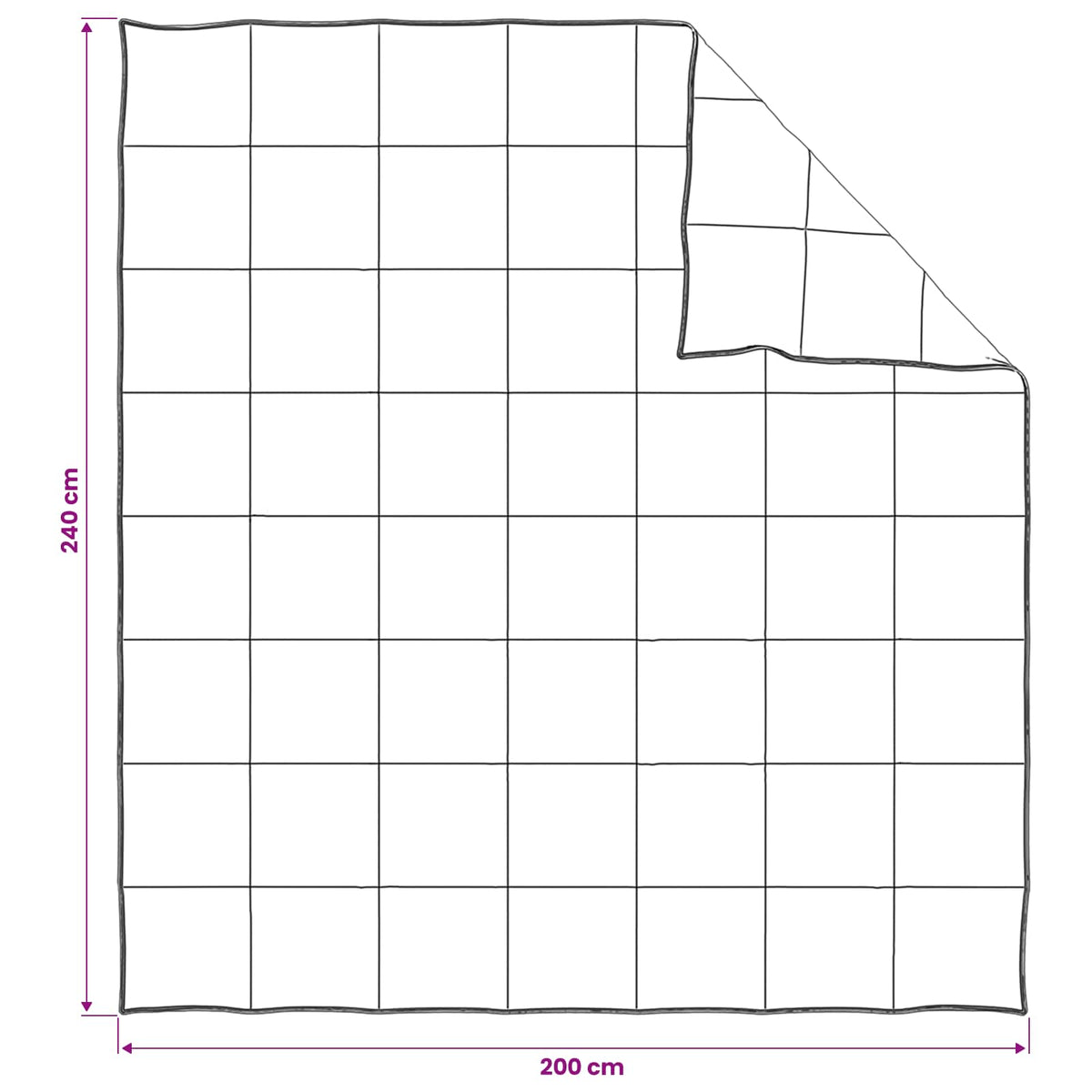 Bettwäsche-Set 2 stk. 200 x 240 cm Sommer 150 gsm Bambusfaser