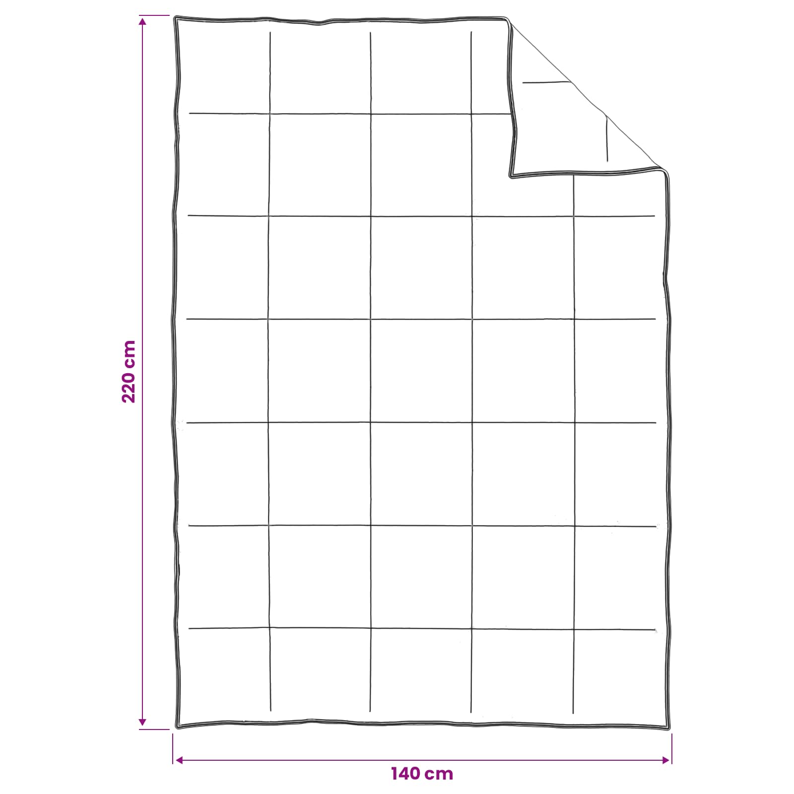 Bettwäsche-Set 2 stk. 140 x 220 cm Sommer 150 gsm Bambusfaser