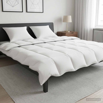 Duvet- und Kopfkissen-Set 3 stk. 260 x 220 cm Winter Weiß