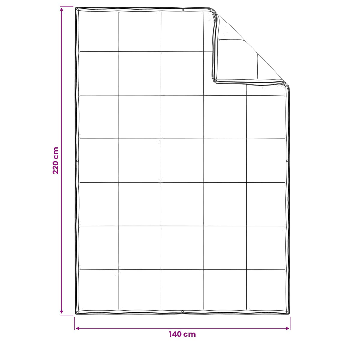 Bettwäsche-Set 3 stk. 140 x 220 cm Für alle Jahreszeiten Bambus