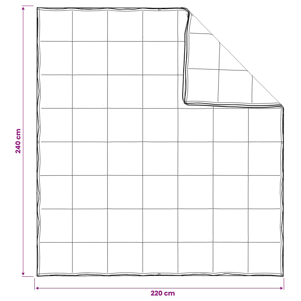 Bettwäsche-Set 3 stk. 240 x 220 cm Für alle Jahreszeiten Bambus