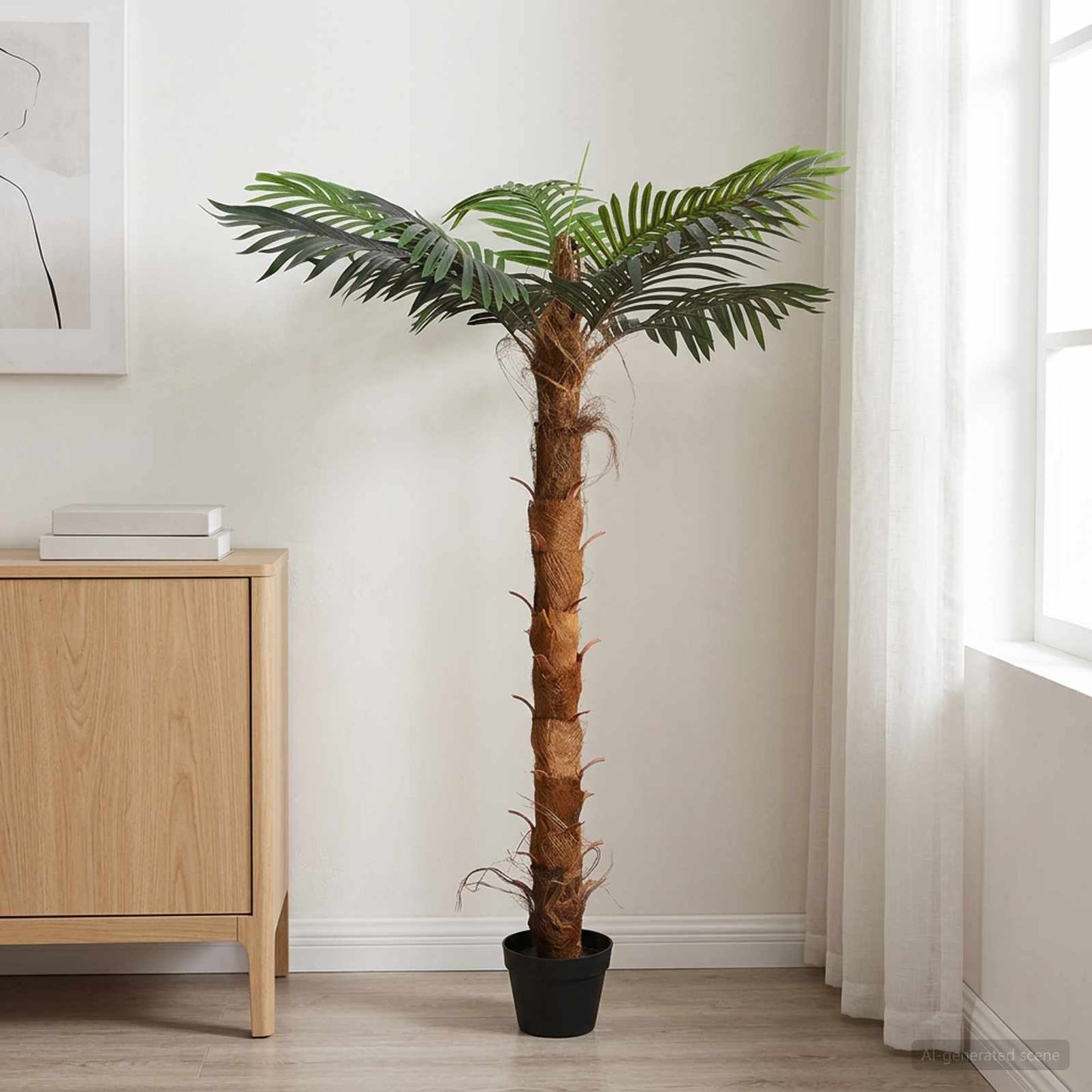 Künstlicher Cocuspalm Baum Grün 70 x 18 x 140 cm