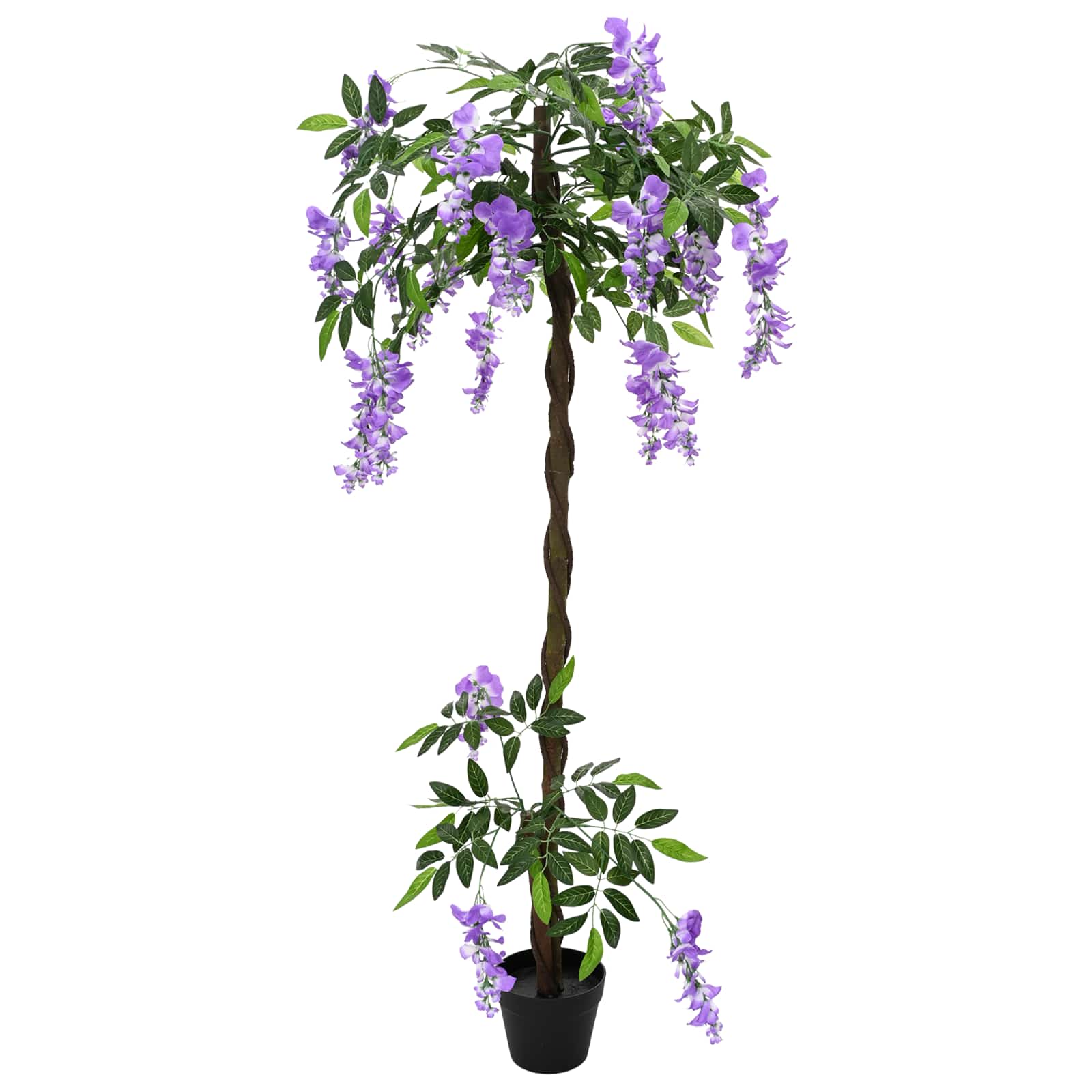 Künstlicher Bohnenblumenbaum Lila 80 x 18 x 160 cm