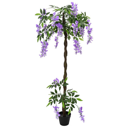 Künstlicher Bohnenblumenbaum Lila 80 x 18 x 160 cm
