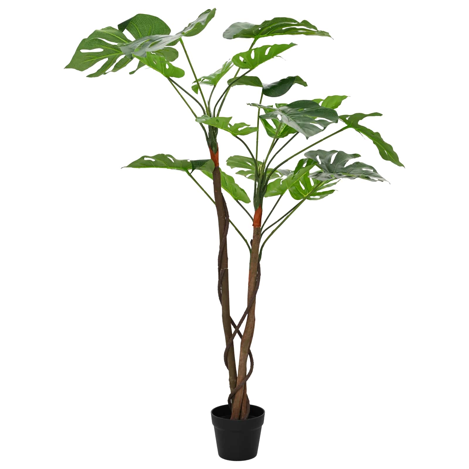 Künstliche Monstera Pflanze Grün 70 x 16 x 130 cm
