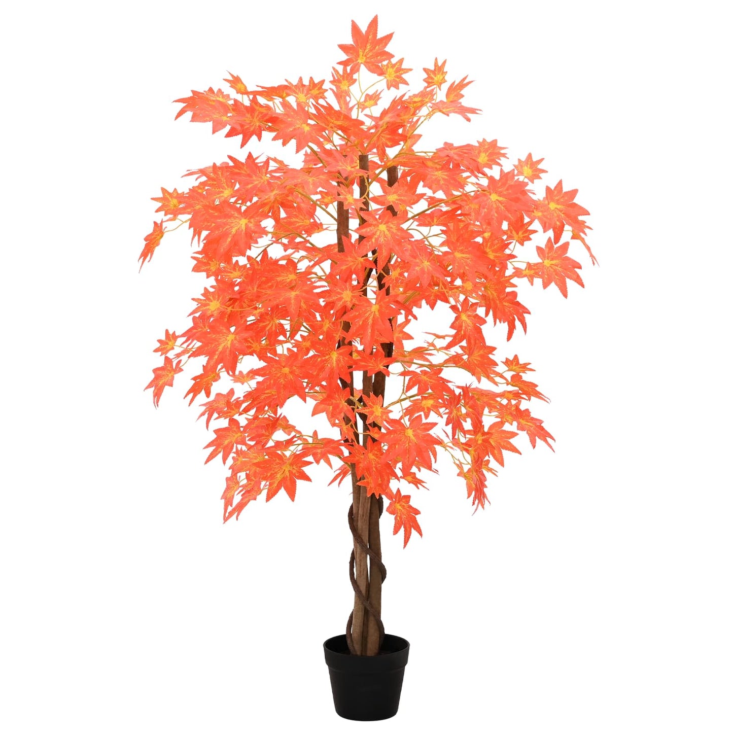 Künstlicher Ahornbaum Rot 80 x 16 x 120 cm Stoff und Holz