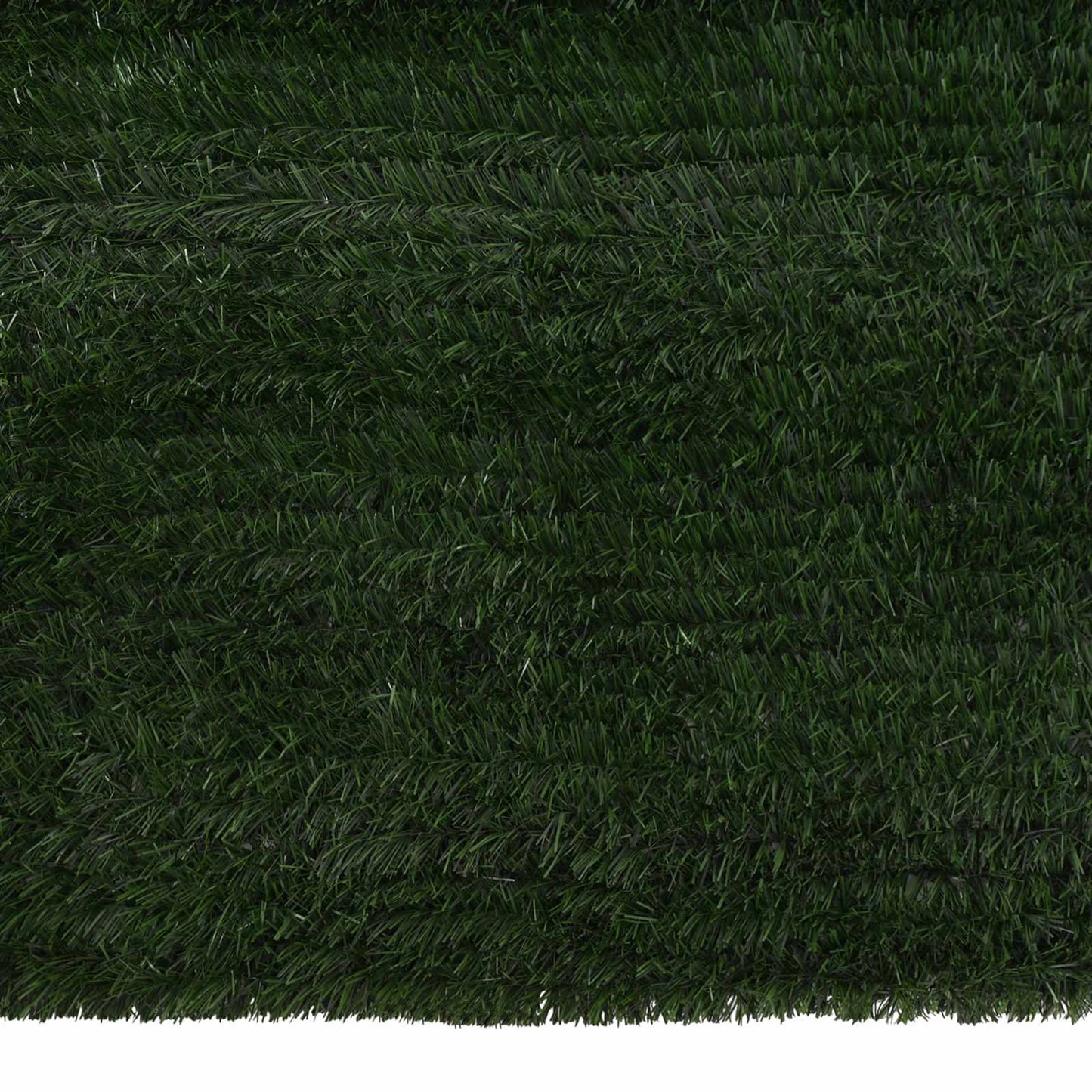 Künstlicher Zaun Dunkelgrün 1 x 6 m PVC und Stahl