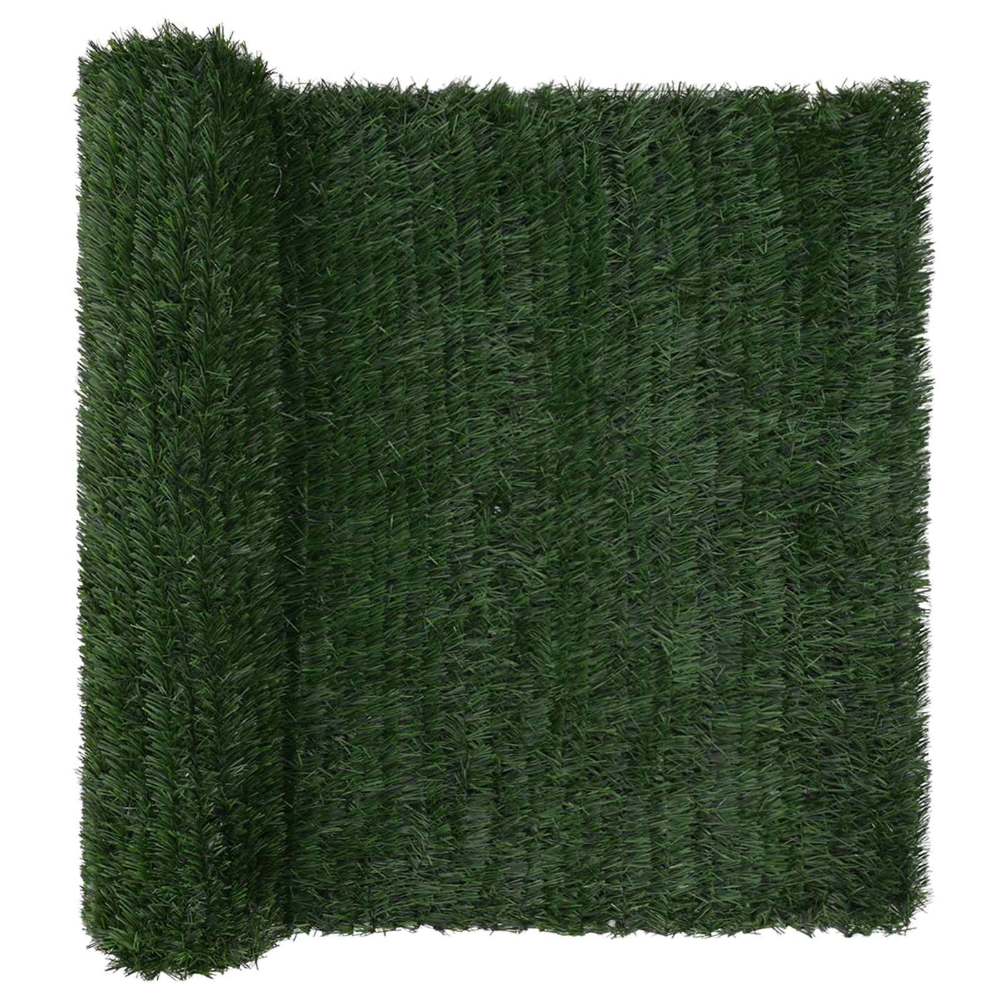Künstlicher Zaun Dunkelgrün 1,5 x 3 m PVC und Stahl