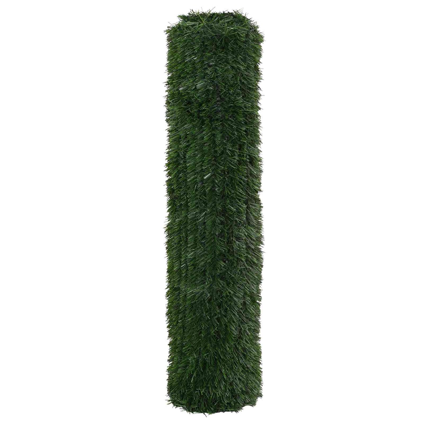 Künstlicher Zaun Dunkelgrün 1,5 x 3 m PVC und Stahl