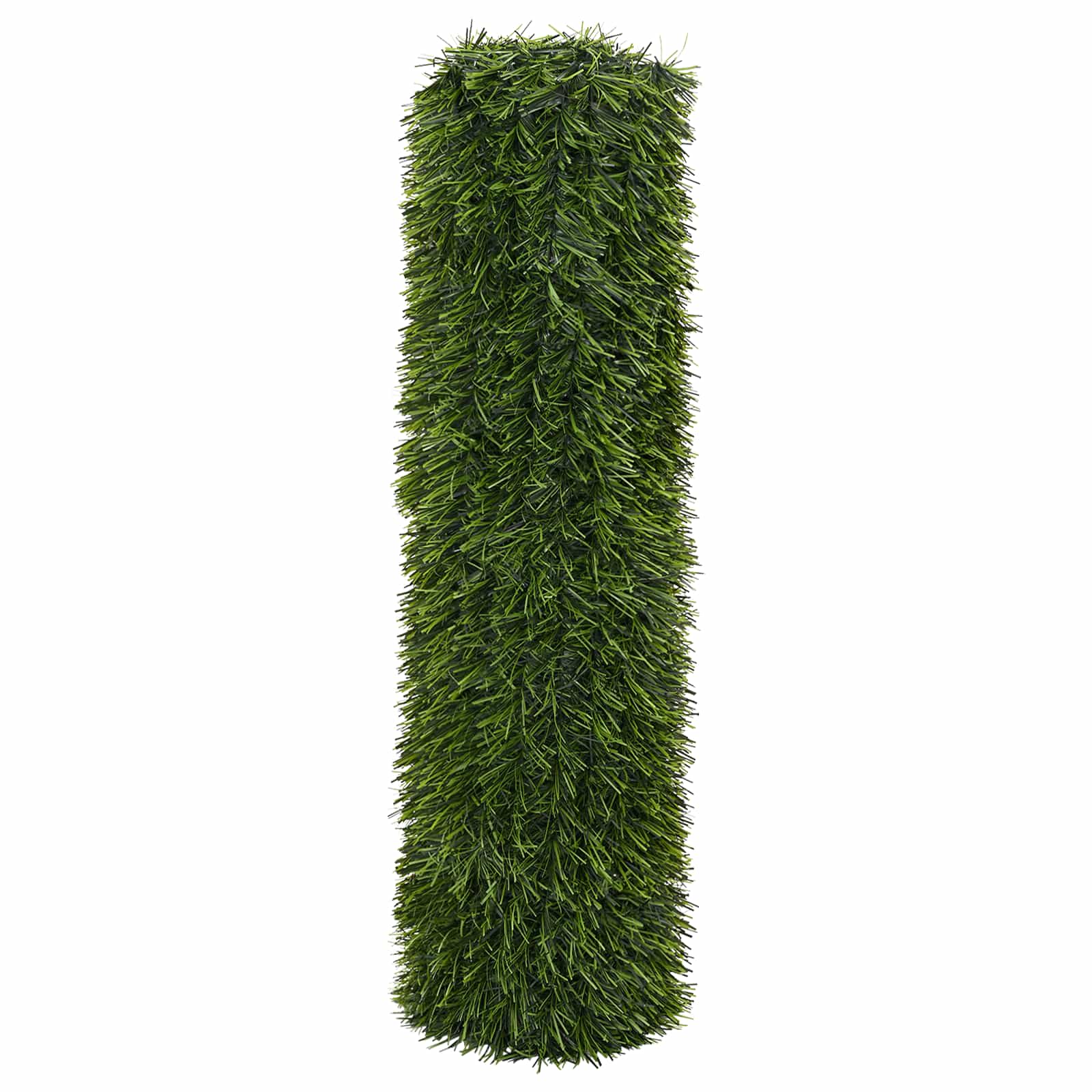 Künstlicher Zaun Hellgrün 1 x 5 m PVC und Stahl