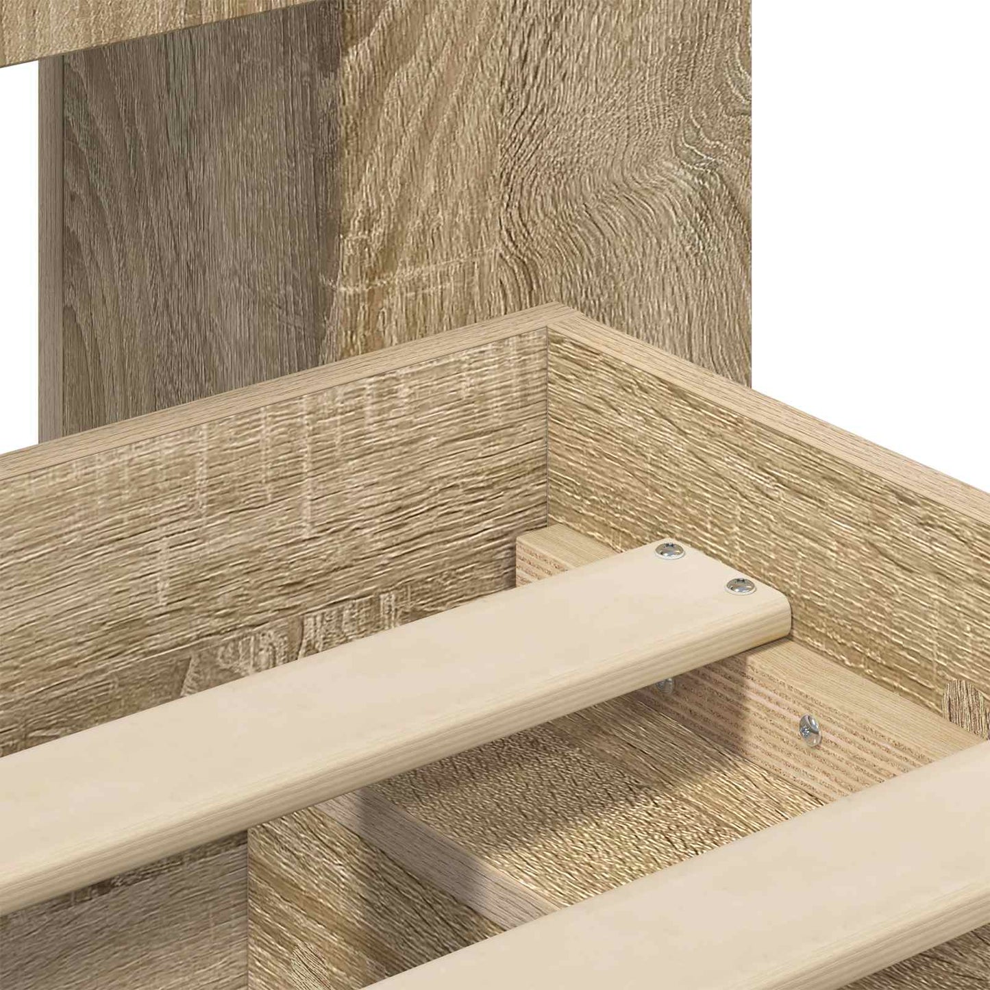 Bettgestell mit Stauraum Sonoma-Eiche 80 x 200 cm Holzwerkstoff