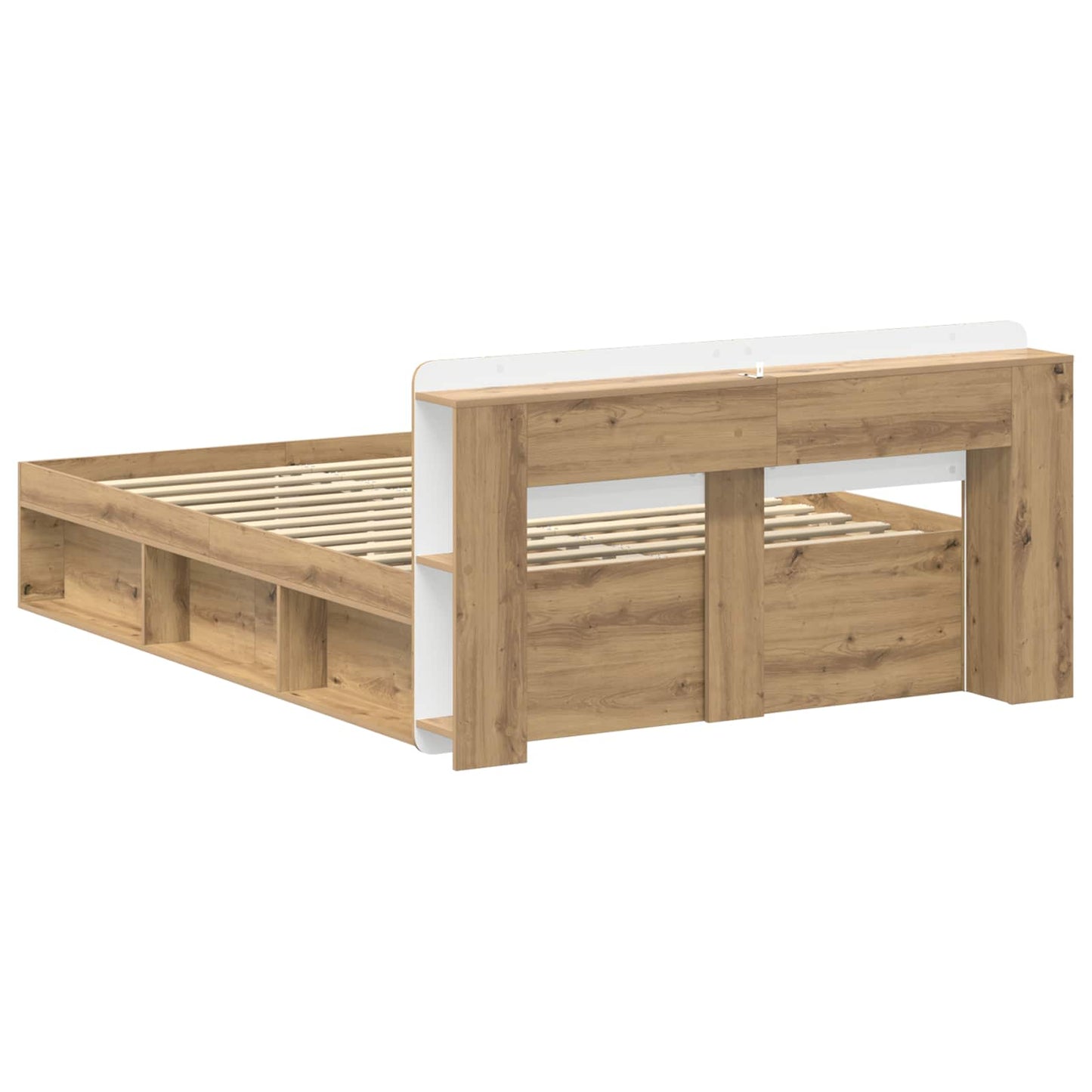 Bettgestell mit Stauraum Artisan-Eiche 150 x 200 cm