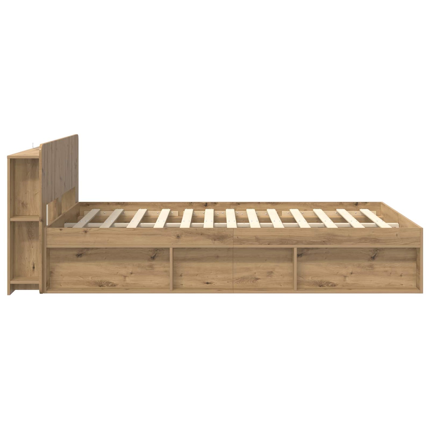 Bettgestell mit Stauraum Artisan-Eiche 150 x 200 cm