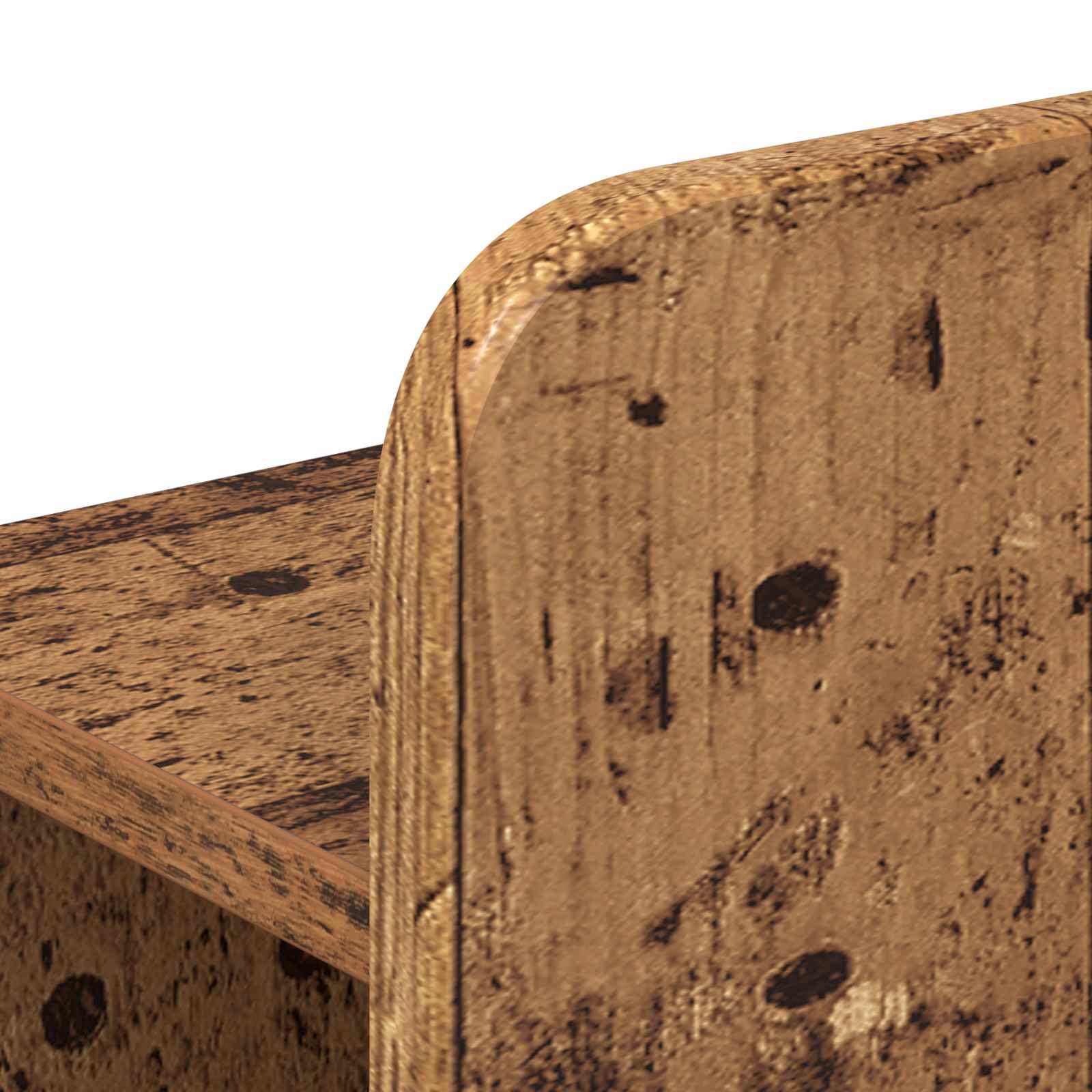 Bettgestell mit Stauraum Altholz 90 x 190 cm Holzwerkstoff