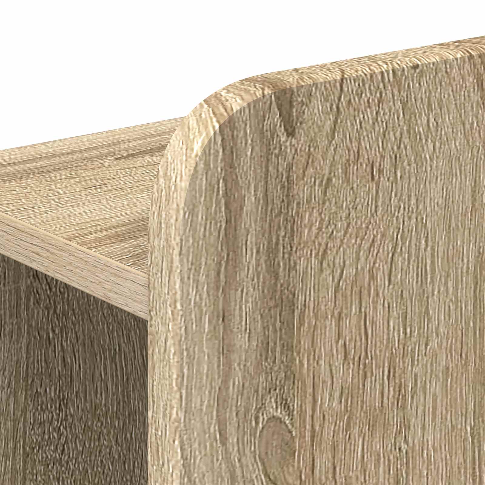 Bettgestell mit Stauraum Sonoma-Eiche 75 x 190 cm Holzwerkstoff