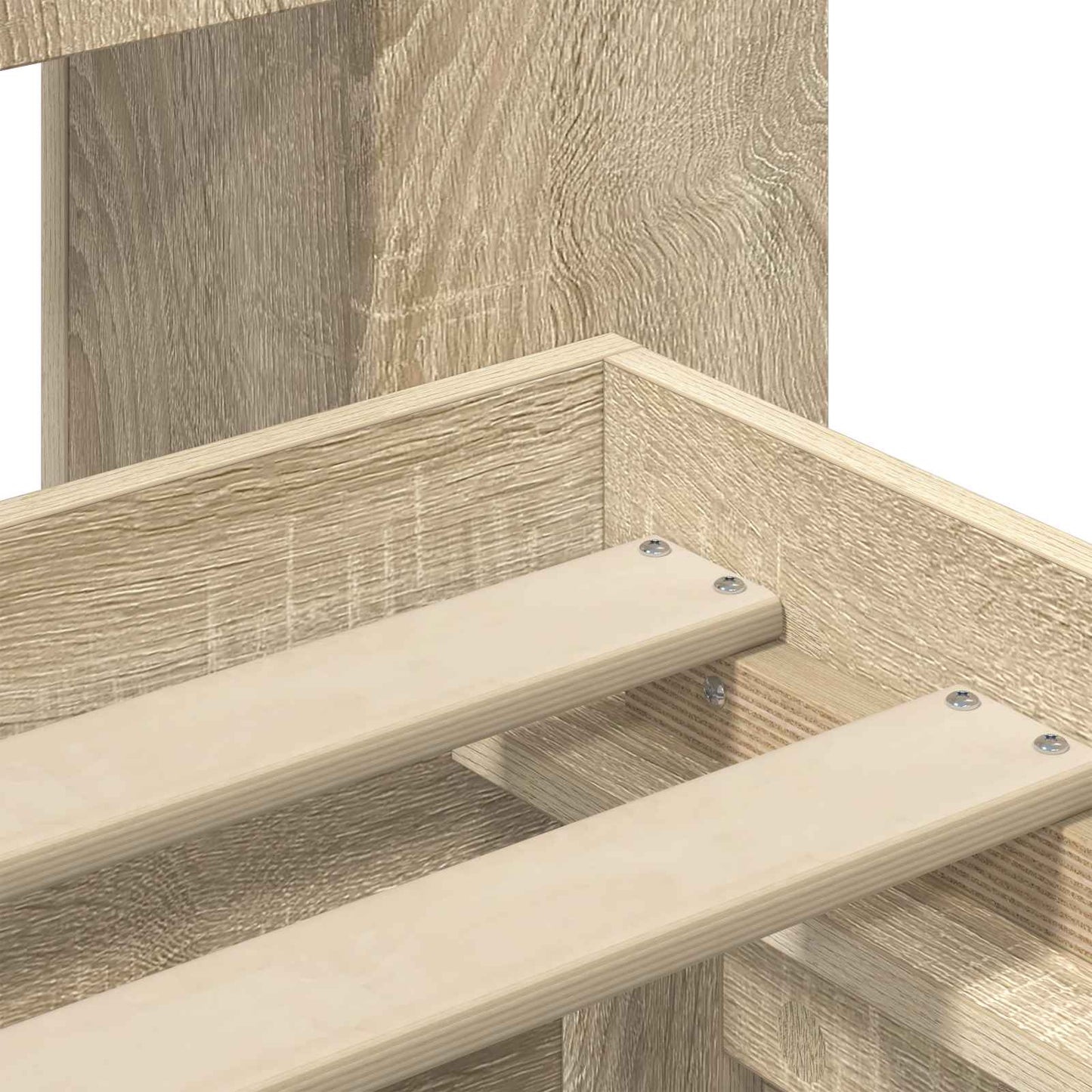 Bettgestell mit Stauraum Sonoma-Eiche 80 x 200 cm Holzwerkstoff