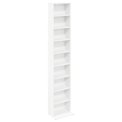 CD Regal 2 Stk. Weiß 33 x 23,5 x 175 cm Holzwerkstoff