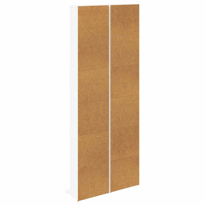 CD Regal 2 Stk. Weiß 33 x 23,5 x 175 cm Holzwerkstoff