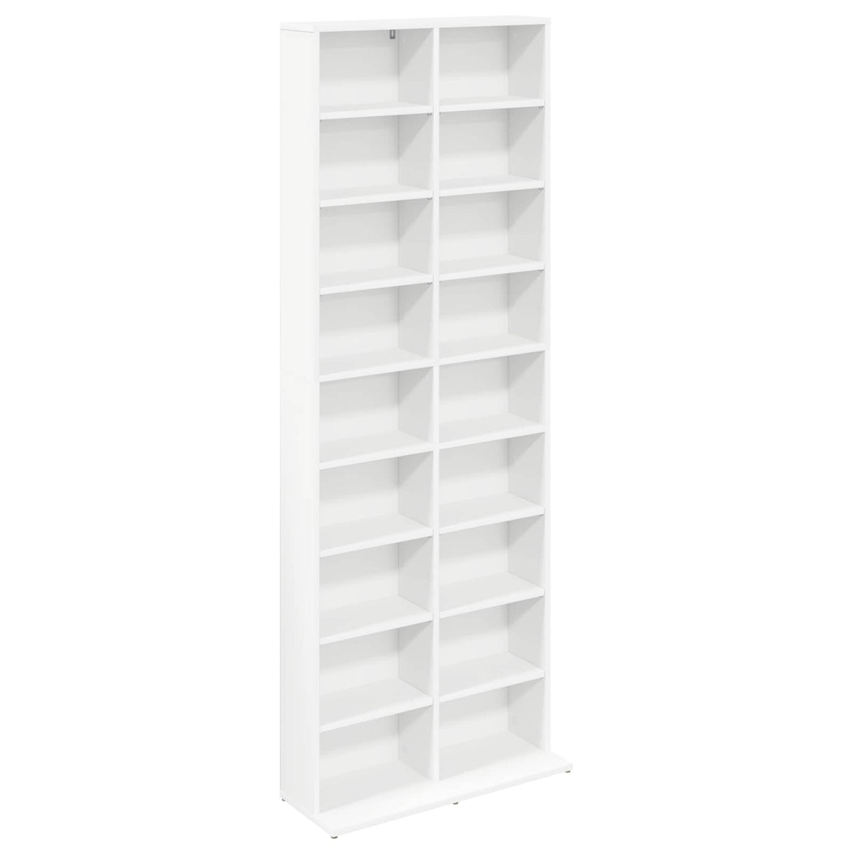 CD Regal Weiß 65 x 23,5 x 175 cm Holzwerkstoff