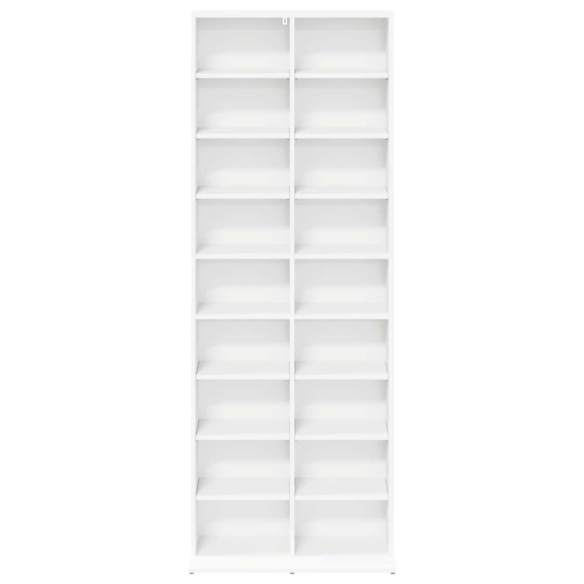 CD Regal Weiß 65 x 23,5 x 175 cm Holzwerkstoff