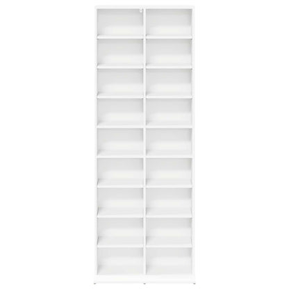 CD Regal Weiß 65 x 23,5 x 175 cm Holzwerkstoff