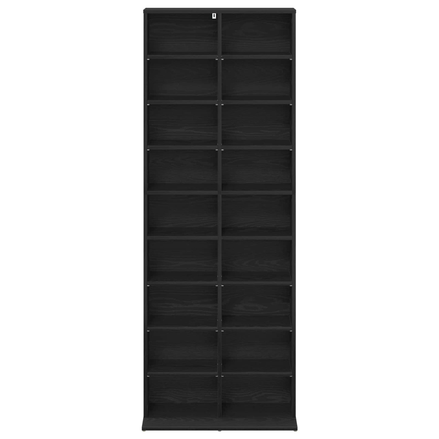 CD Regal Schwarze Eiche 65 x 23,5 x 175 cm Holzwerkstoff