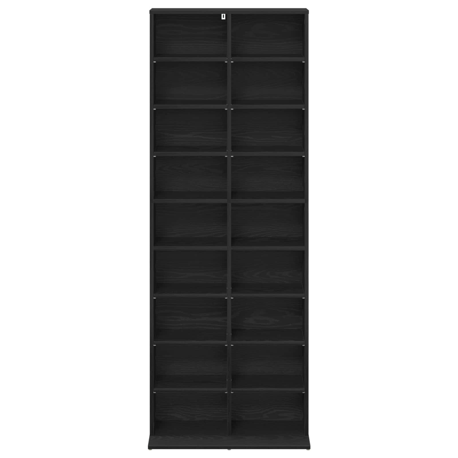 CD Regal Schwarze Eiche 65 x 23,5 x 175 cm Holzwerkstoff