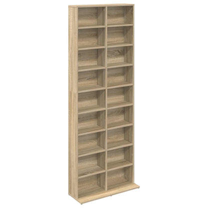 CD Regal Sonoma-Eiche 65 x 23,5 x 175 cm Holzwerkstoff