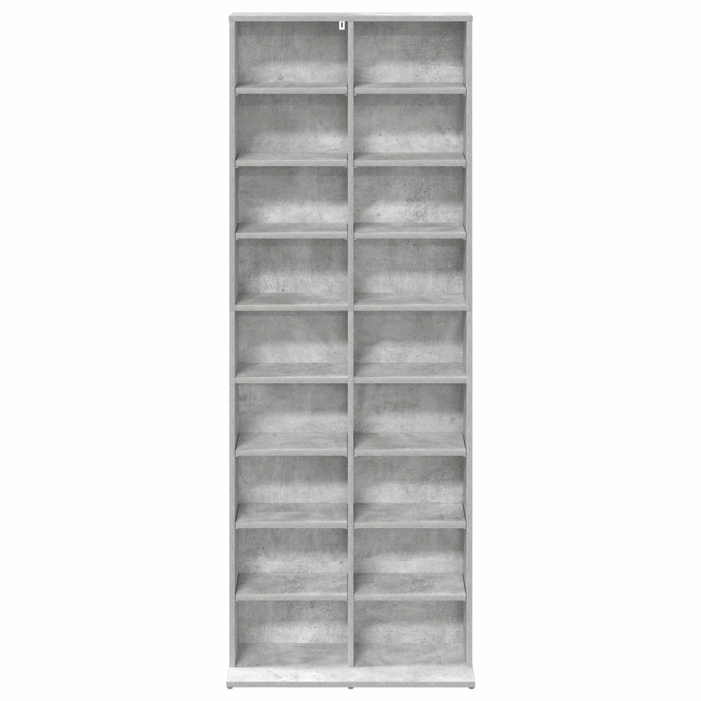 CD Regal Betongrau 65 x 23,5 x 175 cm Holzwerkstoff