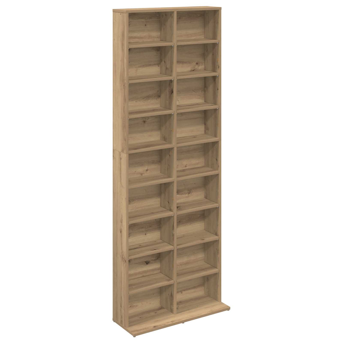 CD Regal Artisan-Eiche 65 x 23,5 x 175 cm Holzwerkstoff