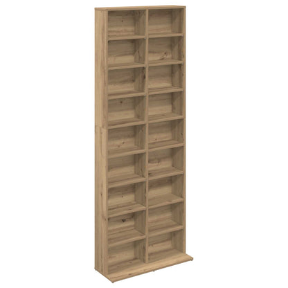 CD Regal Artisan-Eiche 65 x 23,5 x 175 cm Holzwerkstoff