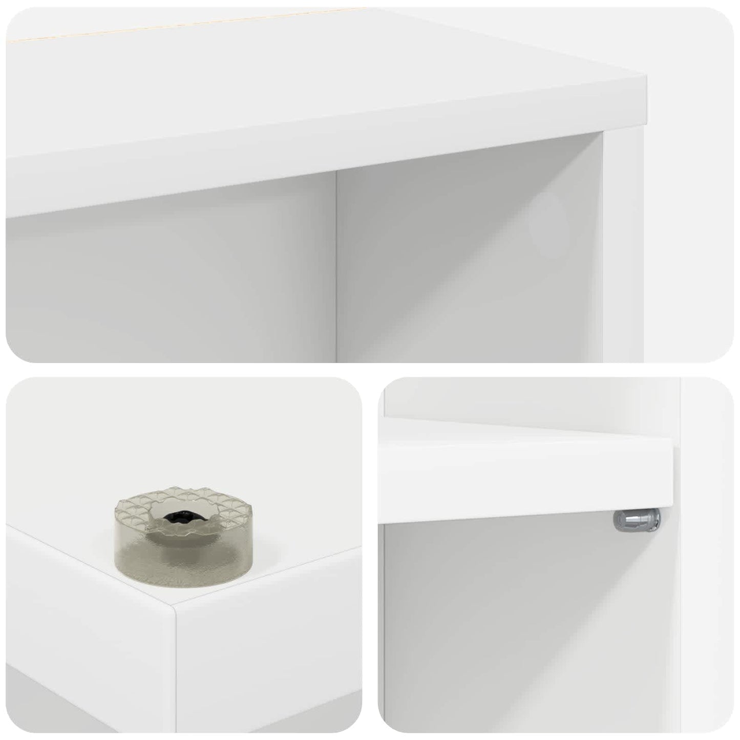CD Regal Weiß 96 x 23,5 x 97,5 cm Holzwerkstoff