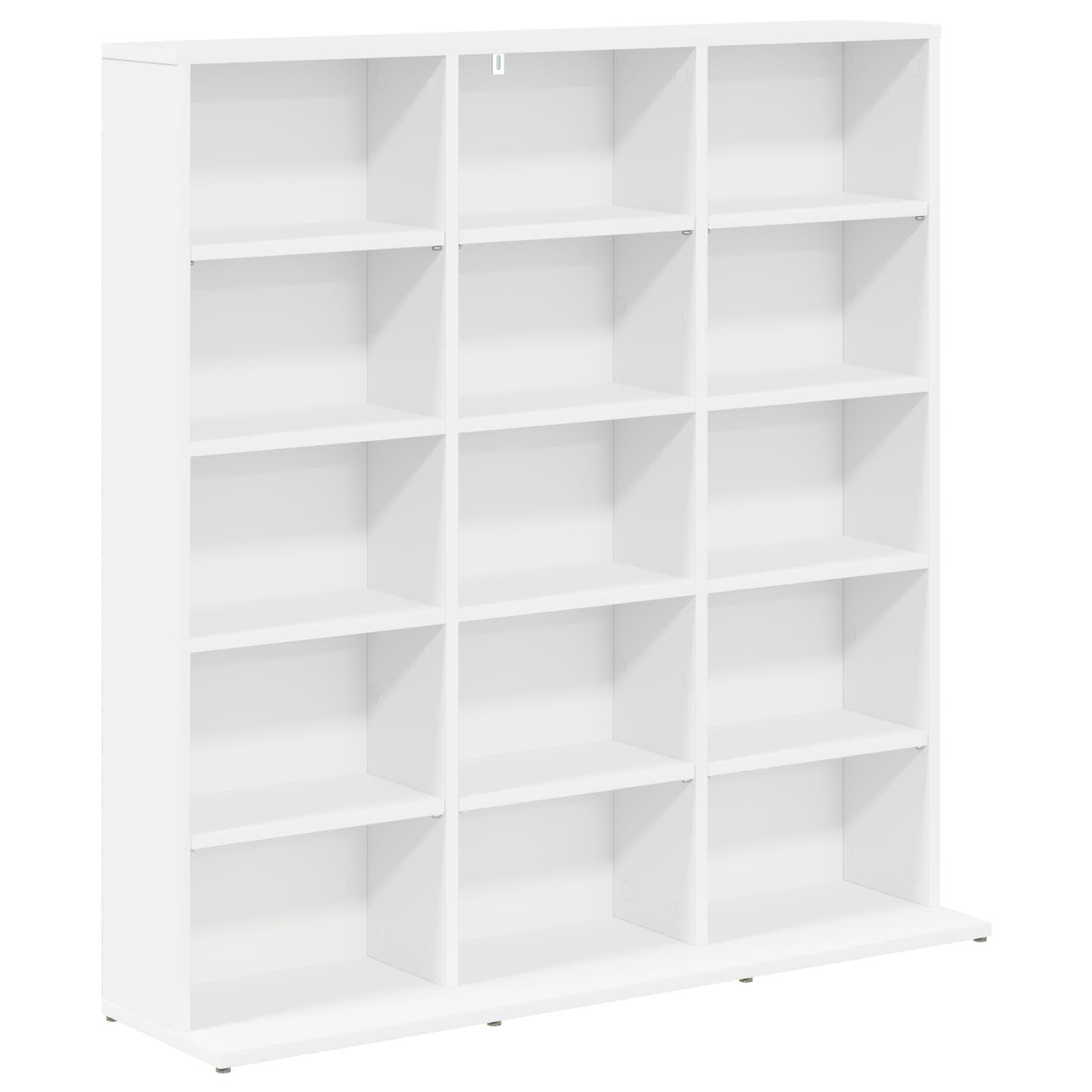 CD Regal Weiß 96 x 23,5 x 97,5 cm Holzwerkstoff