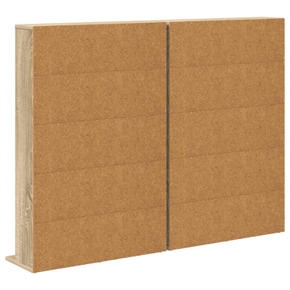 CD Regal 2 Stk. Sonoma-Eiche 65 x 23,5 x 97,5 cm Holzwerkstoff