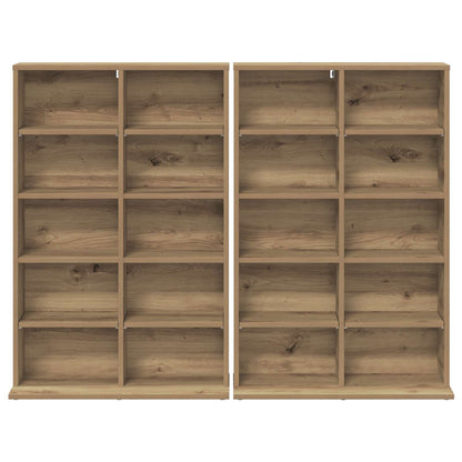 CD Regal 2 Stk. Artisan-Eiche 65 x 23,5 x 97,5 cm Holzwerkstoff