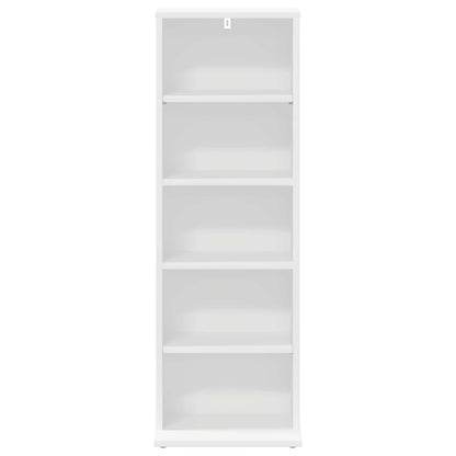 CD Regal Weiß 33 x 23,5 x 97,5 cm Holzwerkstoff