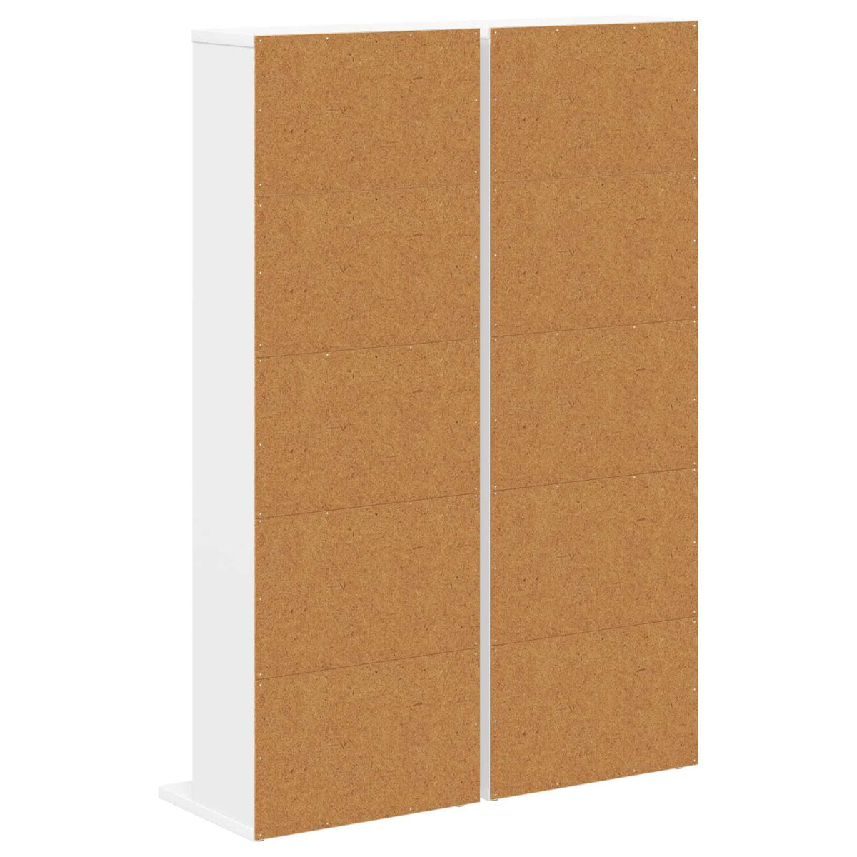 CD Regal 2 Stk. Weiß 33 x 23,5 x 97,5 cm Holzwerkstoff