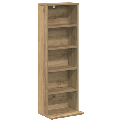CD Regal Artisan-Eiche 33 x 23,5 x 97,5 cm Holzwerkstoff