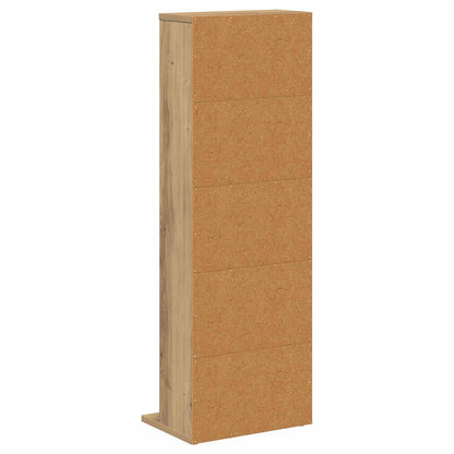 CD Regal Artisan-Eiche 33 x 23,5 x 97,5 cm Holzwerkstoff