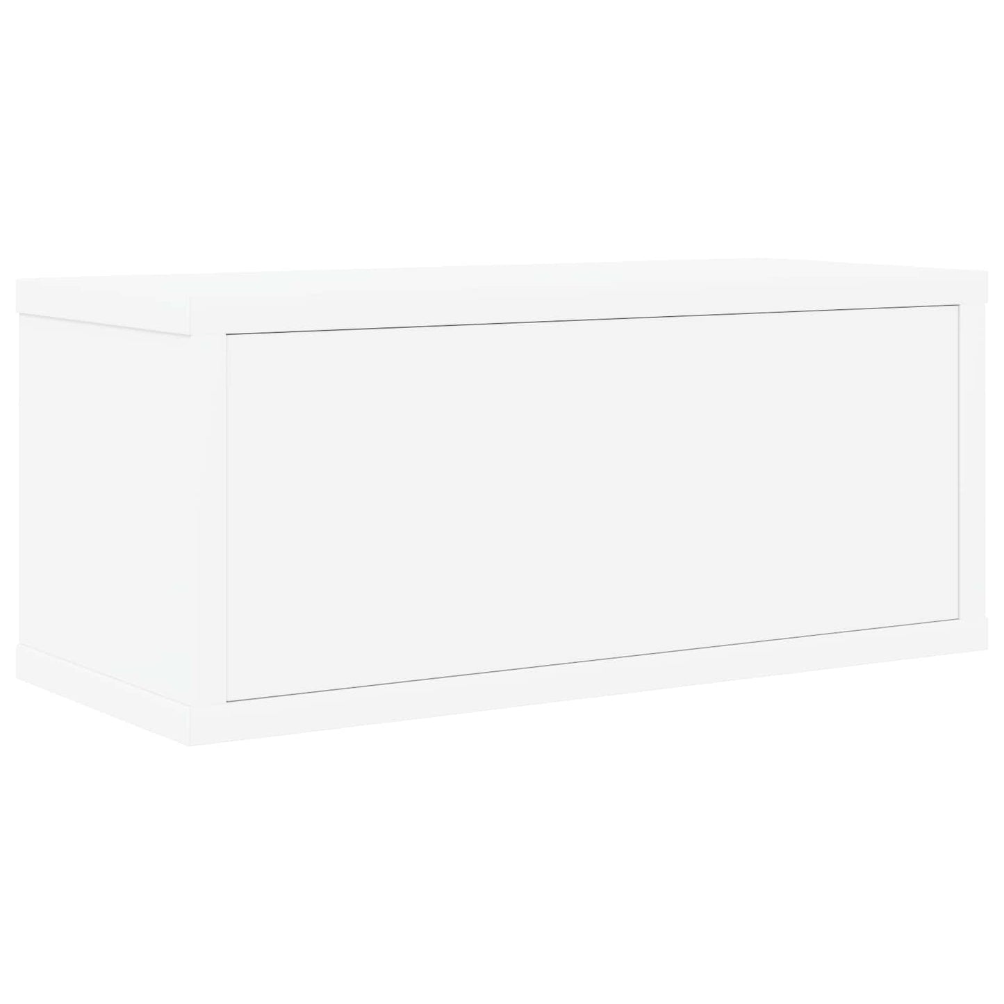 CD Aufbewahrungsregal Weiß 40 x 17 x 17 cm Holzwerkstoff