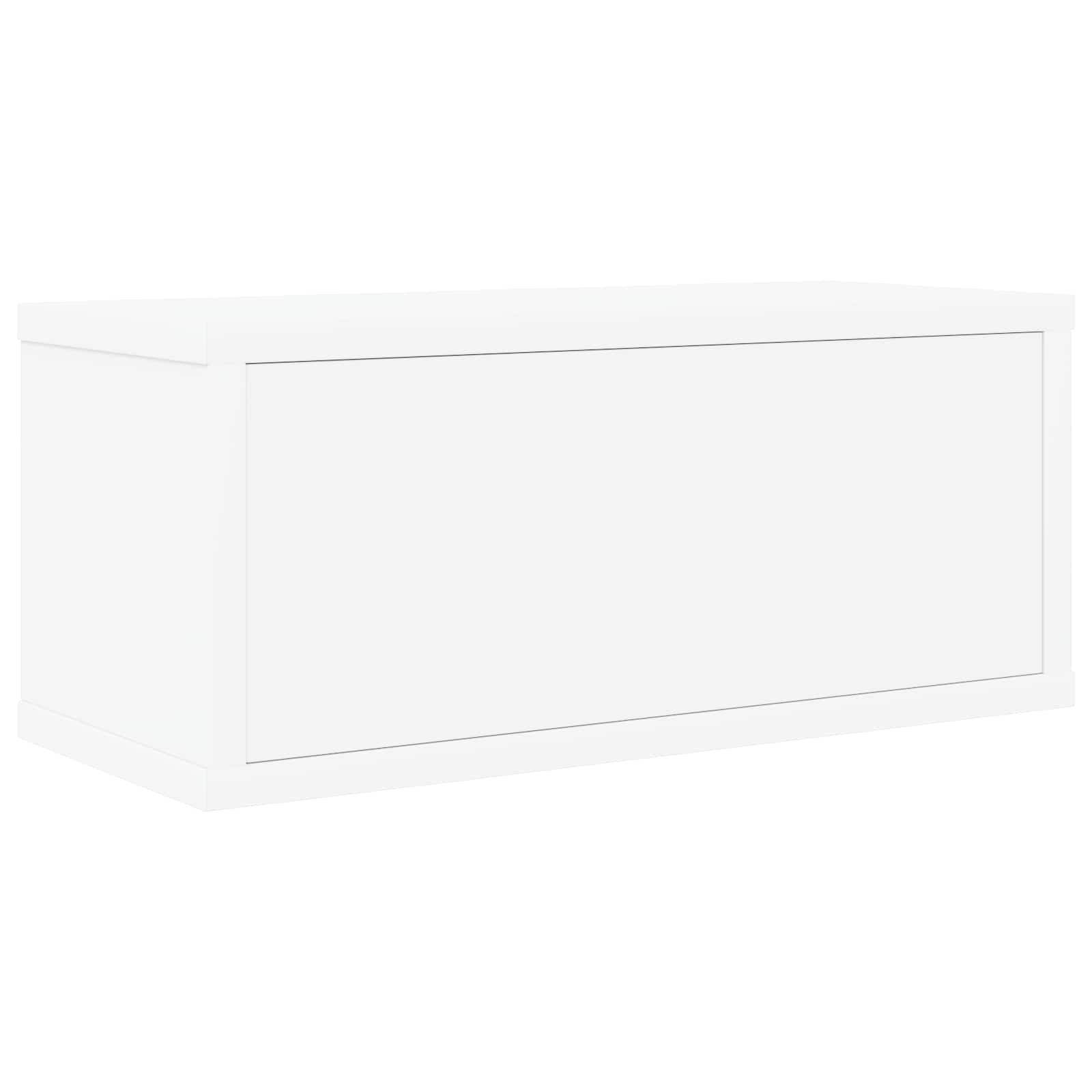 CD Aufbewahrungsregal Weiß 40 x 17 x 17 cm Holzwerkstoff