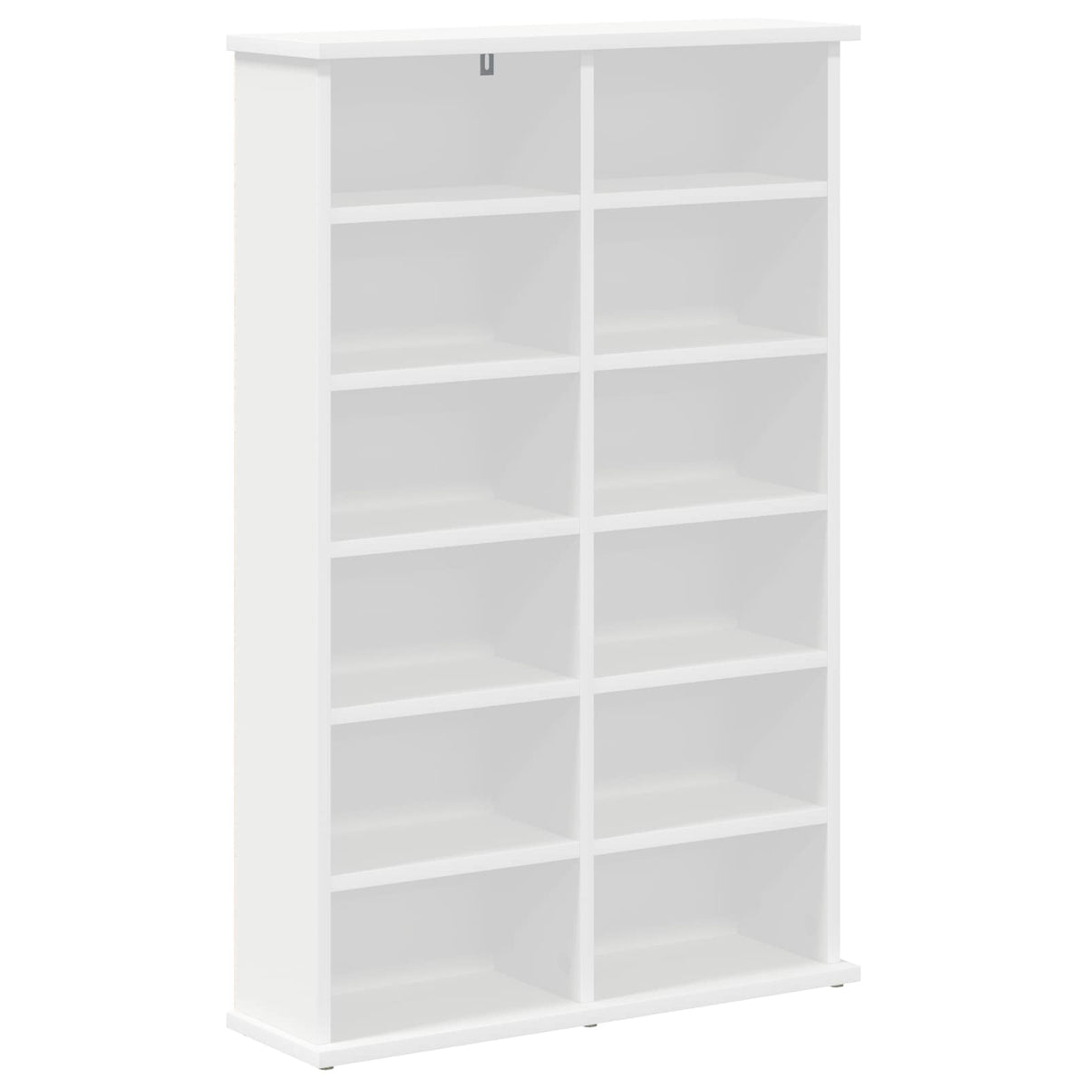 CD Regal 2 Stk. Weiß 60 x 17 x 92 cm Holzwerkstoff