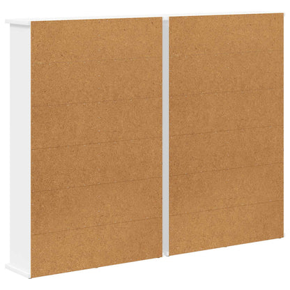 CD Regal 2 Stk. Weiß 60 x 17 x 92 cm Holzwerkstoff